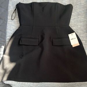 Odd Muse strapless black dress